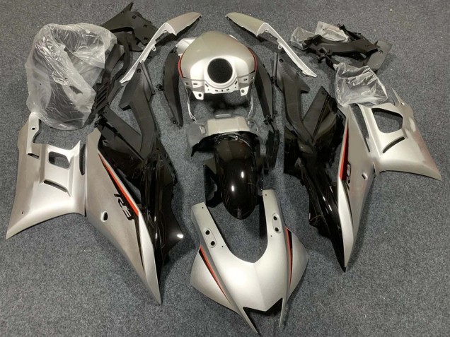 Comprare Carena Moto Yamaha YZF R3/R25 2015-2018 - Argento Rosso Nero