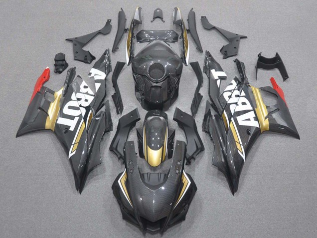 Comprare Carena Moto Yamaha YZF R3/R25 2019-2021 - Rosso Oro Nero Fibra di Carbonio Stile