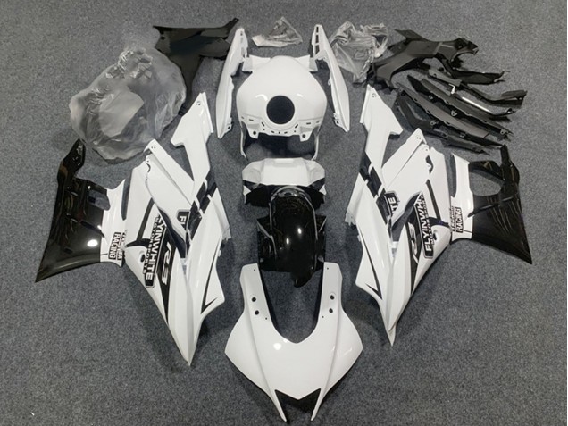 Comprare Carena Moto Yamaha YZF R3/R25 2019-2021 - Bianco Nero Lucido