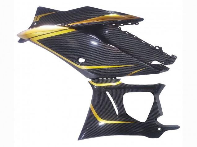 Comprare Carena Moto Yamaha YZF R3/R25 2019-2021 - Oro Nero Fibra di Carbonio