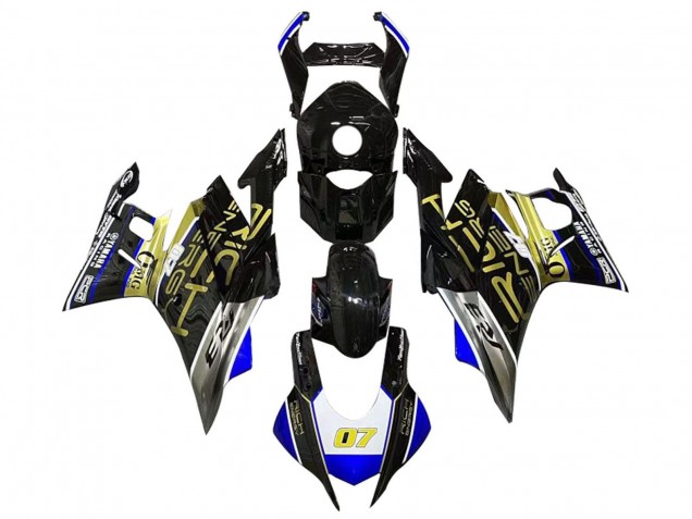 Comprare Carena Moto Yamaha YZF R3/R25 2019-2021 - Bianco Blu Nero Oro Trick Star 07