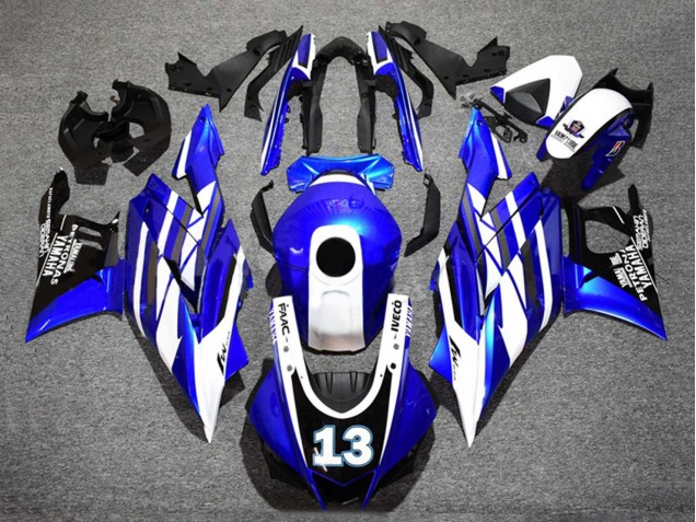 Comprare Carena Moto Yamaha YZF R3/R25 2019-2021 - Blu Bianco Nero Yamalube Petronas 13