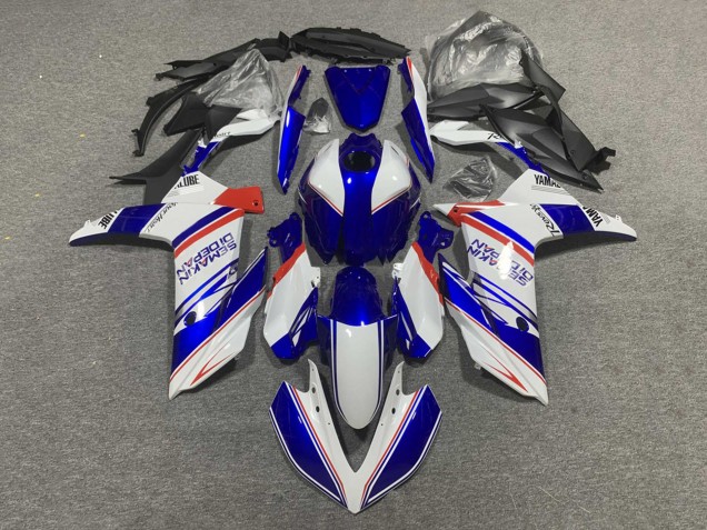 Comprare Carena Moto Yamaha YZF R3/R25 2019-2021 - Bianco Blu Rosso Semakin Didepan