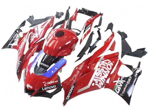 Comprare Carena Moto Yamaha YZF R3/R25 2019-2021 - Rosso Viola Nero Valsir Lenovo