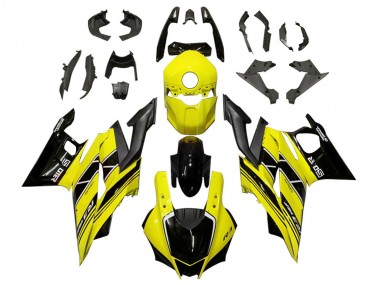 Comprare Carena Moto Yamaha YZF R3/R25 2019-2021 - Giallo Nero Fibra di Carbonio