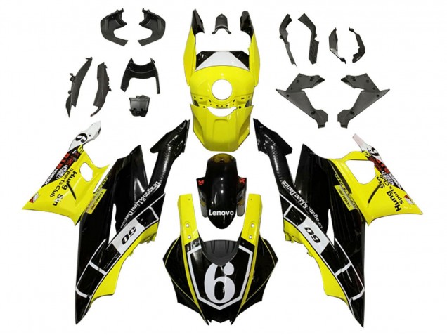 Comprare Carena Moto Yamaha YZF R3/R25 2019-2021 - Giallo Bianco Nero Lucido Lenovo 6