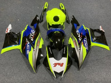 Comprare Carena Moto Yamaha YZF R3/R25 2022-2024 - Neon Verde Blu Nero Lucido 74