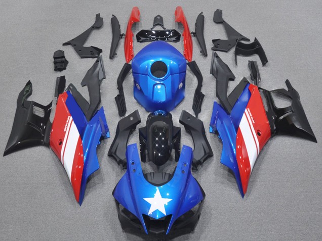 Comprare Kit Carena Moto Yamaha YZF R3/R25 2022-2024 - Blu Bianco Rosso Nero