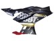 Comprare Carena Moto Yamaha YZF R3/R25 2022-2024 - Nero Fibra di Carbonio Stile Oro Rosso ABBOT