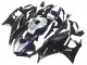 Comprare Carena Moto Yamaha YZF R3/R25 2022-2024 - Nero Fibra di Carbonio Stile Argento Blu