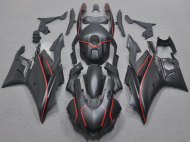 Comprare Carena Moto Yamaha YZF R3/R25 2022-2024 - Nero Opaco Rosso