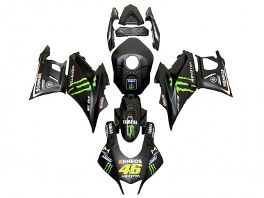Comprare Carena Moto Yamaha YZF R3/R25 2022-2024 - Nero Verde Mostro ENEOS 46