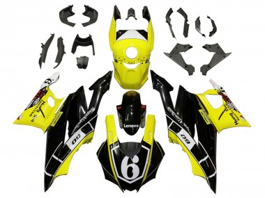 Comprare Carena Moto Yamaha YZF R3/R25 2022-2024 - Giallo Bianco Nero Lenovo 6