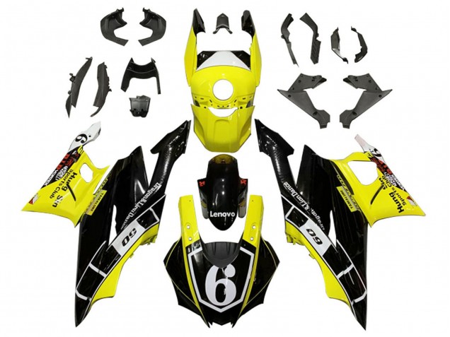 Comprare Carena Moto Yamaha YZF R3/R25 2022-2024 - Giallo Bianco Nero Lenovo 6