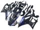 Comprare Carena Moto Yamaha YZF R3/R25 2022-2024 - Marmo Nero Argento Blu Forgiato Fibra di Carbonio Stile