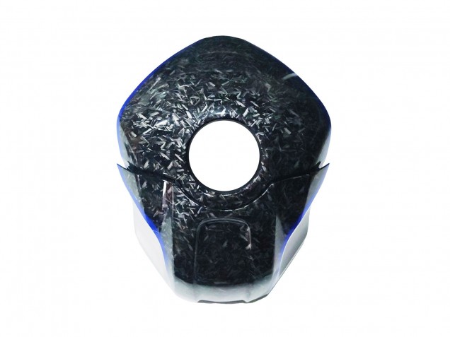 Comprare Carena Moto Yamaha YZF R3/R25 2022-2024 - Marmo Nero Argento Blu Forgiato Fibra di Carbonio Stile