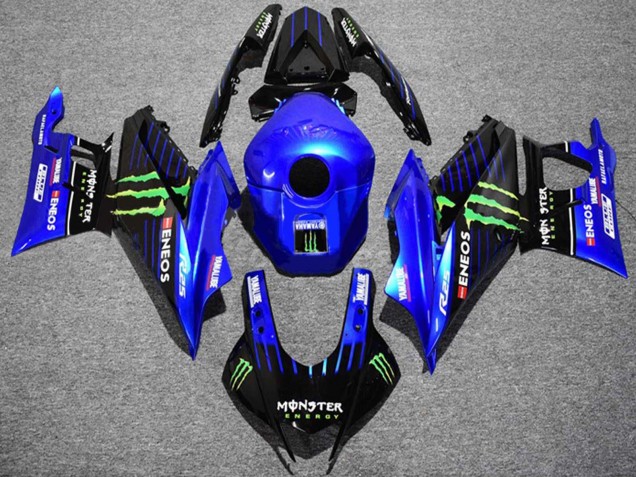 Comprare Carena Moto Yamaha YZF R3/R25 2022-2024 - Blu Verde Nero Mostro ENEOS Yamalube