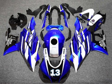 Comprare Carena Moto Yamaha YZF R3/R25 2022-2024 - Blu Bianco Nero Petronas Yamalube 13