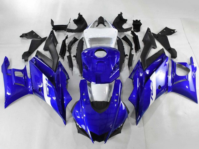 Comprare Carena Moto Yamaha YZF R3/R25 2022-2024 - Blu Bianco Nero Opaco