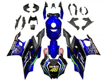 Comprare Carena Moto Yamaha YZF R3/R25 2022-2024 - Blu Verde Nero ENEOS 46