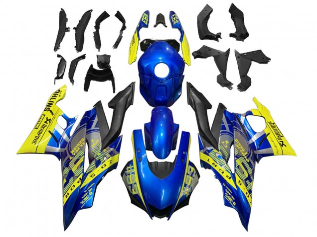 Comprare Carena Moto Yamaha YZF R3/R25 2022-2024 - Giallo Blu Nero Opaco 93