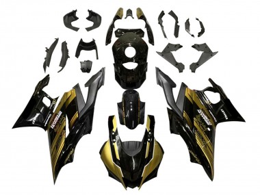 Comprare Carena Moto Yamaha YZF R3/R25 2022-2024 - Oro Nero Lucido Semakin Didepan