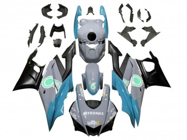 Comprare Carena Moto Yamaha YZF R3/R25 2022-2024 - Nardo Grigio Blu Verde Nero Petronas