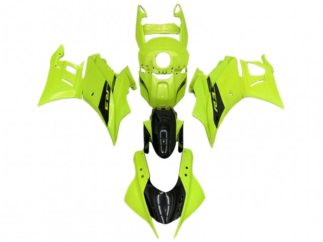 Comprare Carena Moto Yamaha YZF R3/R25 2022-2024 - Neon Verde Nero Lucido