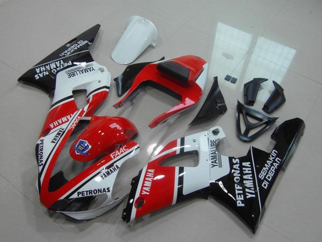 Comprare Carena Moto Yamaha YZF R1 2000-2001 - Rosso Bianco Nero Lucido Petronas Yamalube