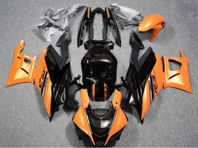 Comprare Carena Moto Yamaha YZF R3/R25 2022-2024 - Arancia Nero Lucido