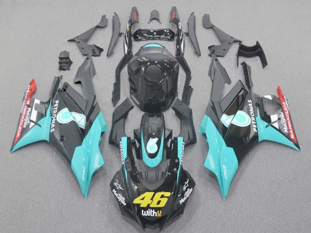 Comprare Carena Moto Yamaha YZF R3/R25 2022-2024 - Azzurro Chiaro Rosso Nero Petronas 46