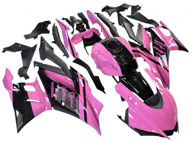 Comprare Carena Moto Yamaha YZF R3/R25 2022-2024 - Rosa Nero Lucido Mostro