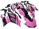 Comprare Carena Moto Yamaha YZF R3/R25 2022-2024 - Rosa Nero Lucido Mostro