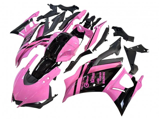Comprare Carena Moto Yamaha YZF R3/R25 2022-2024 - Rosa Nero Lucido Mostro
