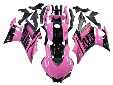 Comprare Carena Moto Yamaha YZF R3/R25 2022-2024 - Rosa Nero Lucido Mostro