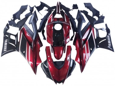 Comprare Carena Moto Yamaha YZF R3/R25 2022-2024 - Rosso Bianco Nero Lucido