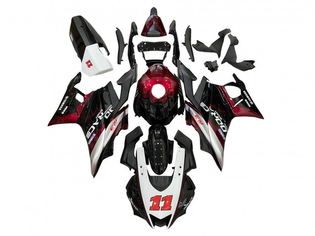 Comprare Carena Moto Yamaha YZF R3/R25 2022-2024 - Rosso Argento Nero 11