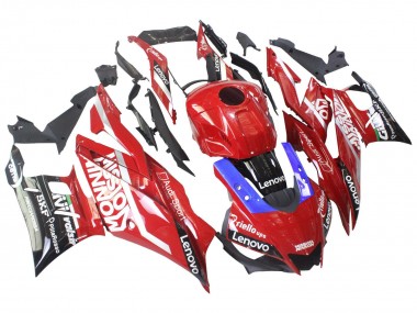 Comprare Carena Moto Yamaha YZF R3/R25 2022-2024 - Rosso Blu Nero Lenovo Valsir