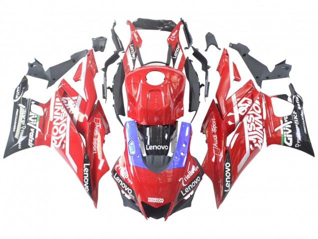 Comprare Carena Moto Yamaha YZF R3/R25 2022-2024 - Rosso Blu Nero Lenovo Valsir