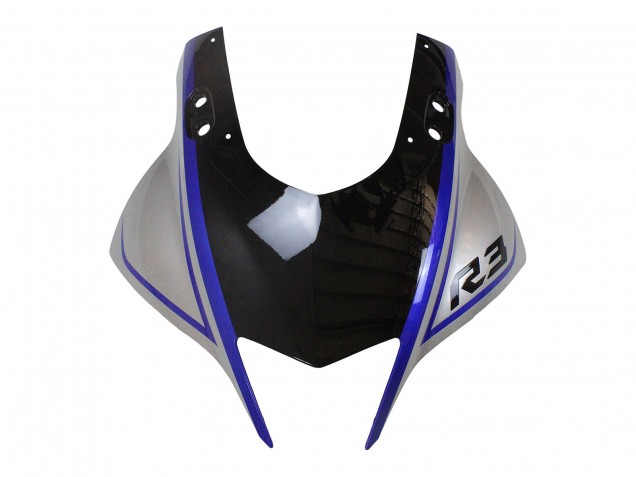 Comprare Carena Moto Yamaha YZF R3/R25 2022-2024 - Argento Blu Nero Lucido