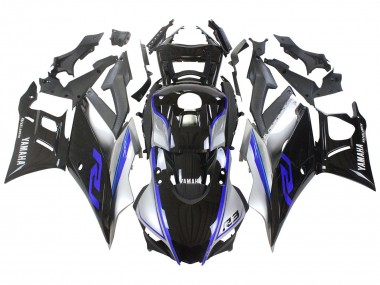 Comprare Carena Moto Yamaha YZF R3/R25 2022-2024 - Argento Blu Nero Lucido