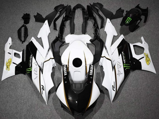 Comprare Carena Moto Yamaha YZF R3/R25 2022-2024 - Bianco Nero Verde Mostro