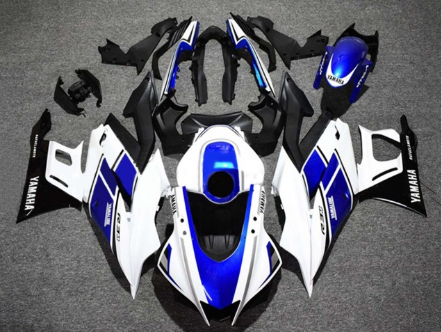 Comprare Carena Moto Yamaha YZF R3/R25 2022-2024 - Bianco Blu Nero Lucido Yamalube