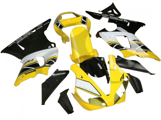Comprare Carena Moto Yamaha YZF R3/R25 2022-2024 - Giallo Bianco Nero Motul