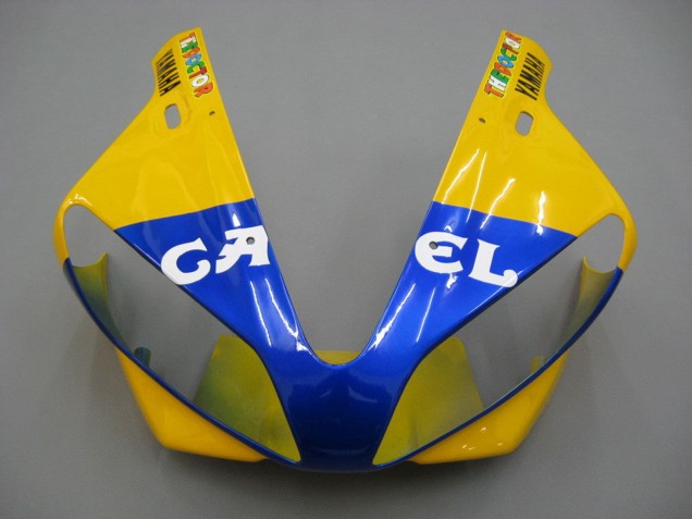 Comprare Carena Moto Yamaha YZF 1000 R1 2000-2001 - Bianco Giallo Blu Motul Cammello