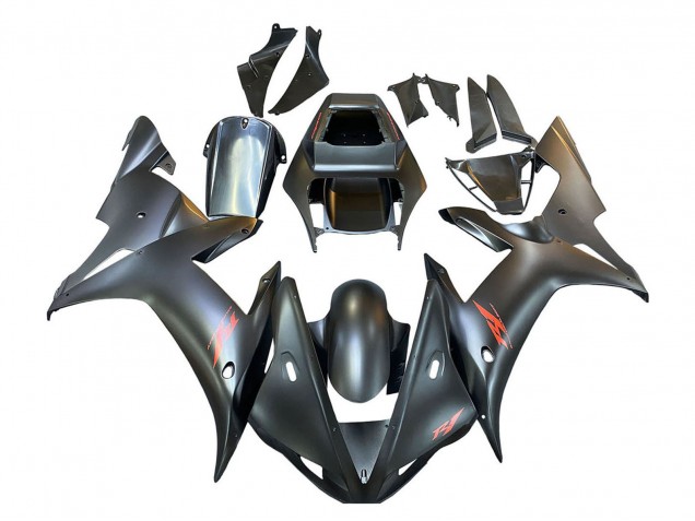 Comprare Carena Moto Yamaha YZF 1000 R1 2002-2003 - Nero Opaco Rosso