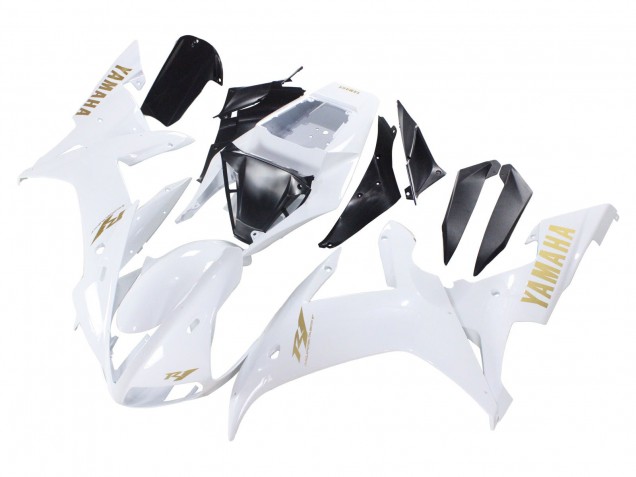 Comprare Carena Moto Yamaha YZF 1000 R1 2002-2003 - Bianco Oro Decals