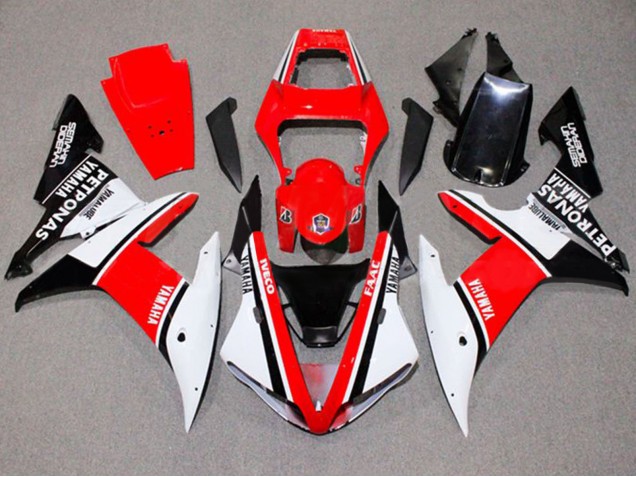 Comprare Carena Moto Yamaha YZF 1000 R1 2002-2003 - Bianco Rosso Nero Yamalube Petronas
