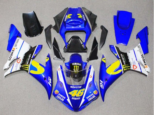 Comprare Carena Moto Yamaha YZF 1000 R1 2002-2003 - Blu Bianco Nero Giallo Mostro 46