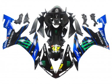 Comprare Carena Moto Yamaha YZF 1000 R1 2004-2006 - Blu Nero Giallo Verde Mostro Yamalube ENEOS 69